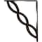 Ekena Millwork Loera Wrought Iron Bracket, (Triple center brace), Antiqued Bronze 2"W x 10"D x 12"H BKTM02X10X12TLOABZ - alternate 3